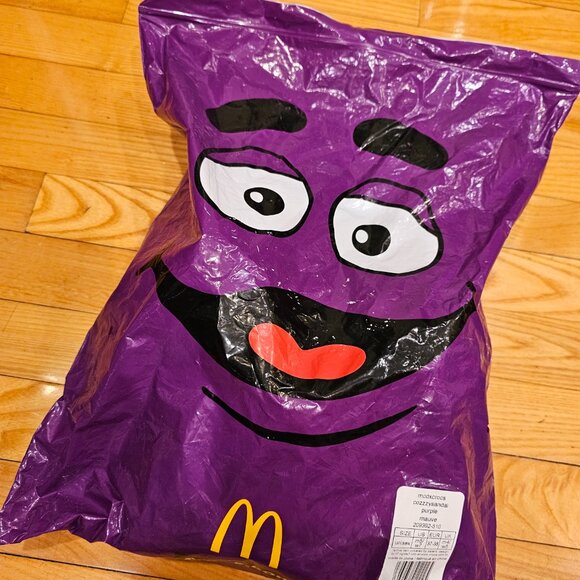 NWT McDonald's X Crocs GRIMACE Cozzzy Sandal w/ Grimace Socks (S/M) - W7/M5 - Picture 4 of 4